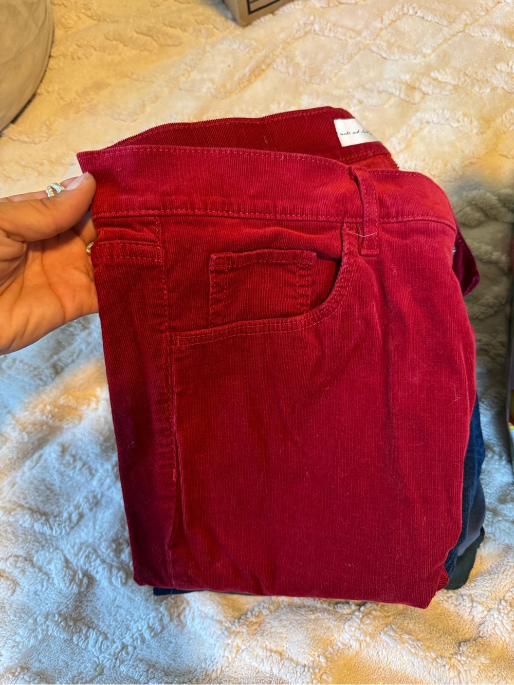 Loft Women’s Red Corduroy Jeans
